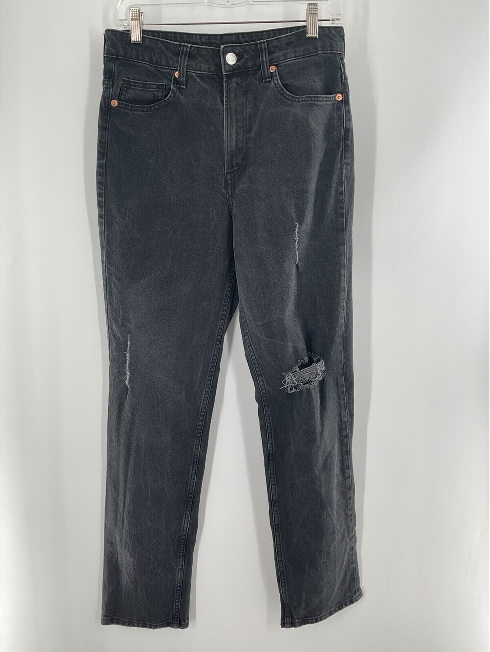 Denim And Denim Women’s Size 6 Distressed Black Jeans High-Rise 144